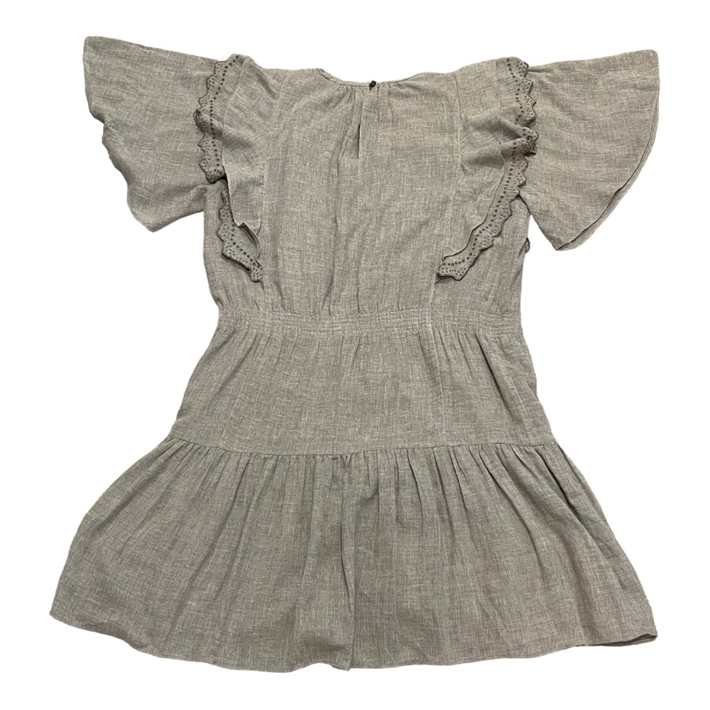 Joie Caliana Flutter Sleeve Dress Size Small Color Heather Gray New - Picture 3 of 4